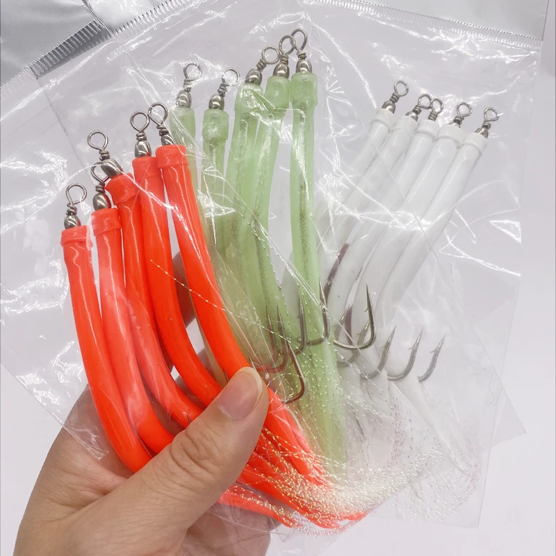 Fishing Hook Offset - 1/5Pcs Umpan Pancing Ikan Kod, Umpan