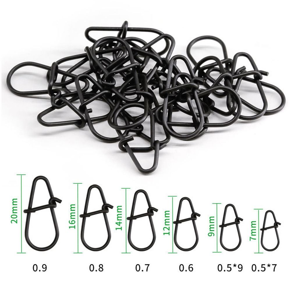Fishing Hook Box - 100 buah/lot kait pancing jepret hitam