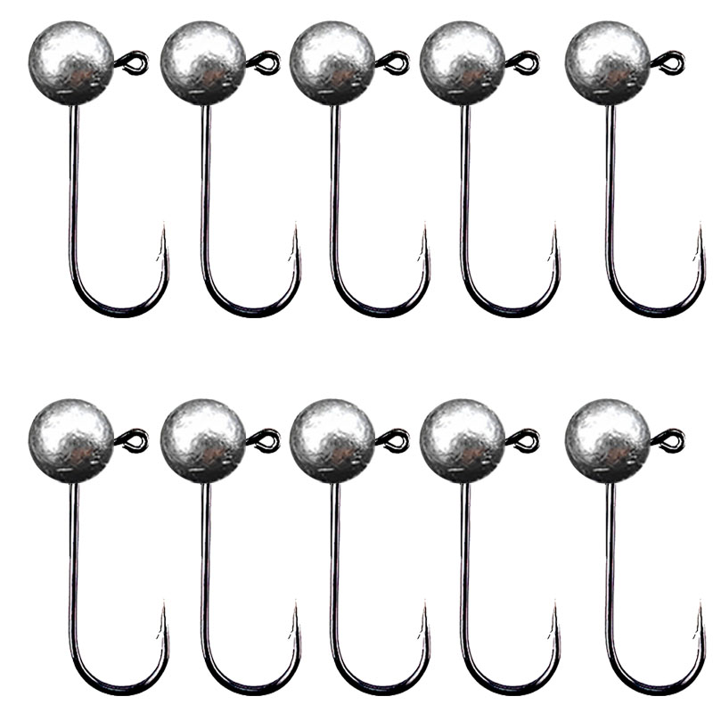 Fishing Hook Offset - 10 buah/lot Jig kepala kail pancing
