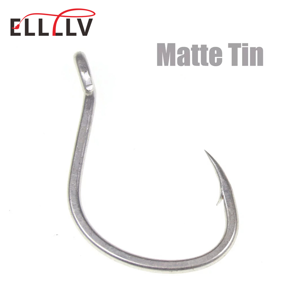 Fishing Hook Barbless - 10 Pcs Matte Timah Anti-Karat Air