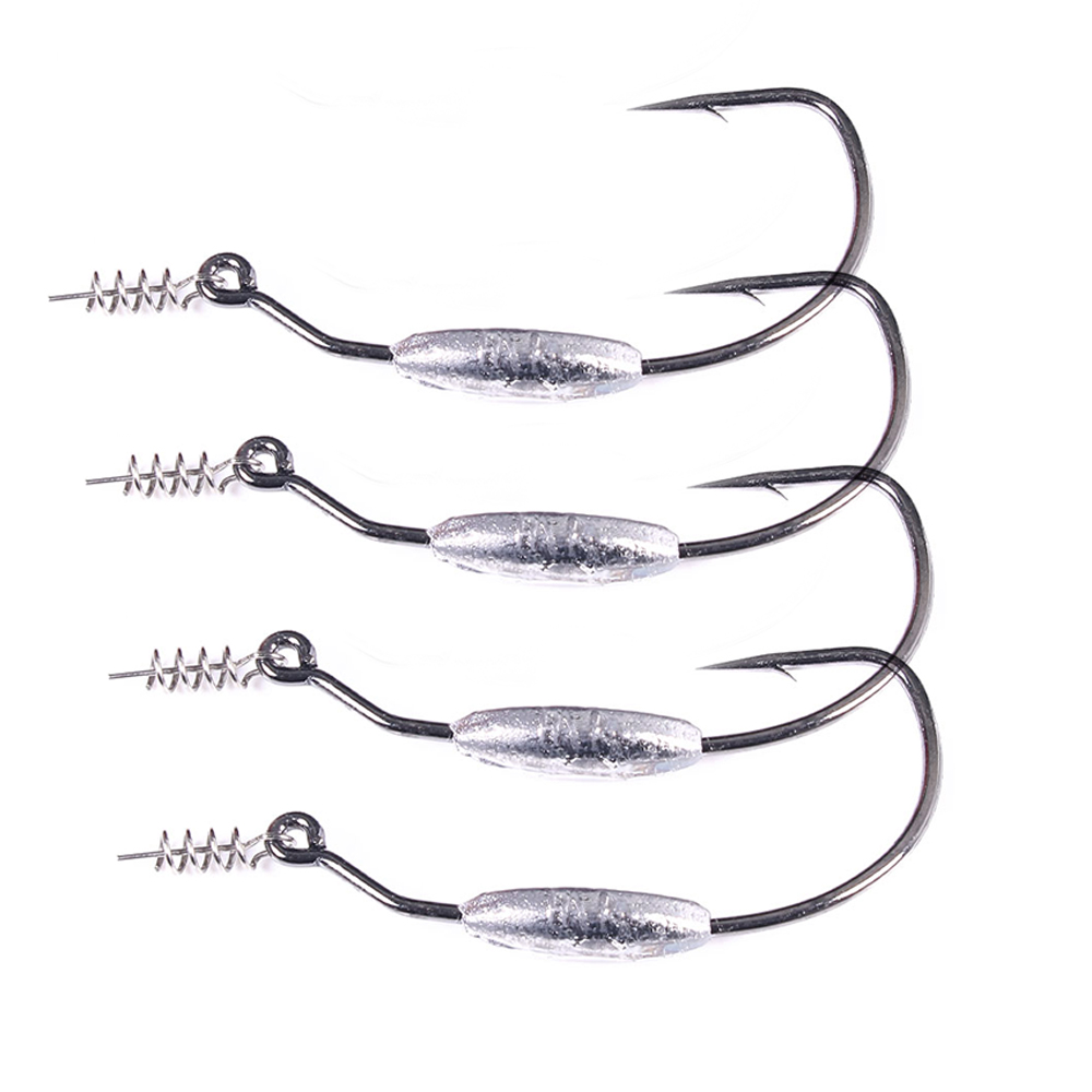 Fishing Hook Offset - Kail Pancing Anti-Snagging Berbobot dengan Pengunci