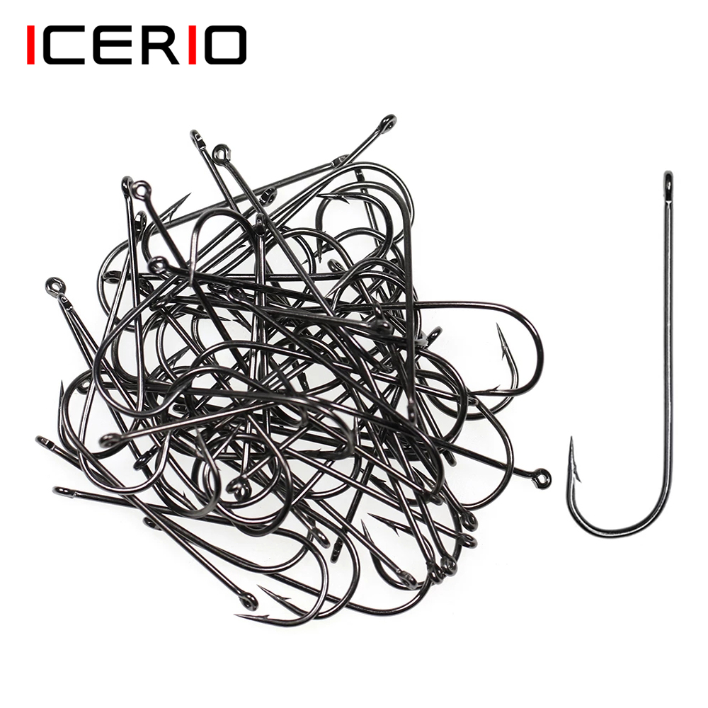 Fishing Hook Barbless - ICERIO kait umpan umpan panjang, kail
