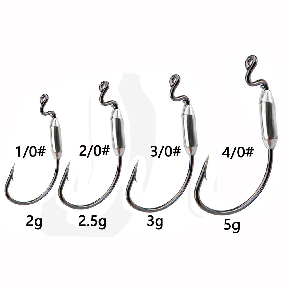 5 buah Umpan Cacing Lembut 1/0 - Fishing Hook Offset ulasan dan harga