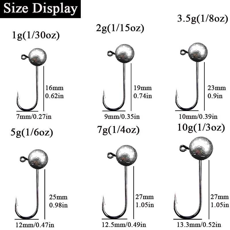 10 buah/lot Jig kepala kail pa - Fishing Hook Offset ulasan dan harga