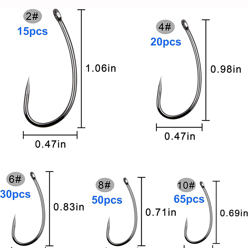 180 buah Kit kait pancing Barb - Fishing Hook Circle ulasan dan harga