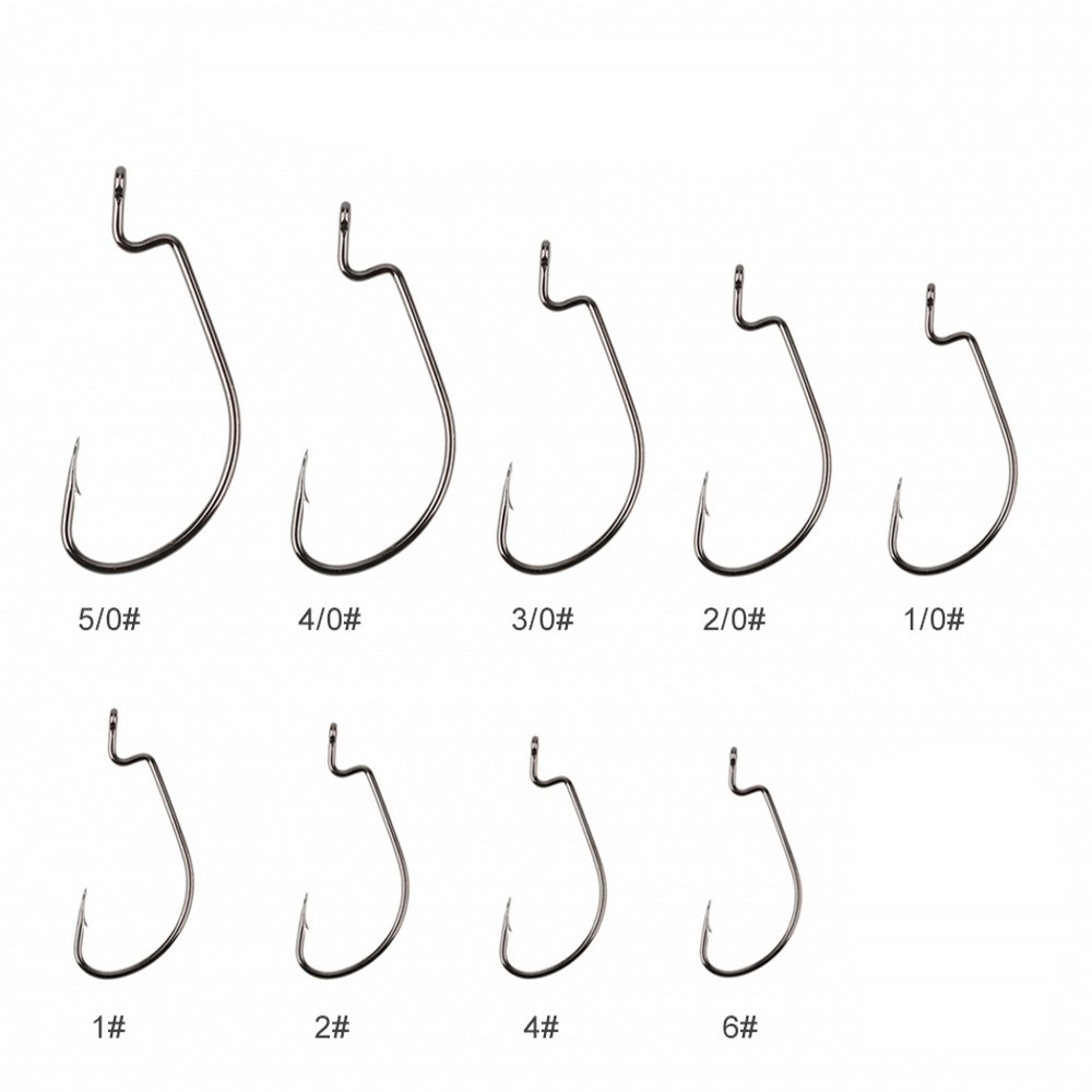 20 Buah/Lot Kait Pancing Texas - Fishing Hook Offset ulasan dan harga