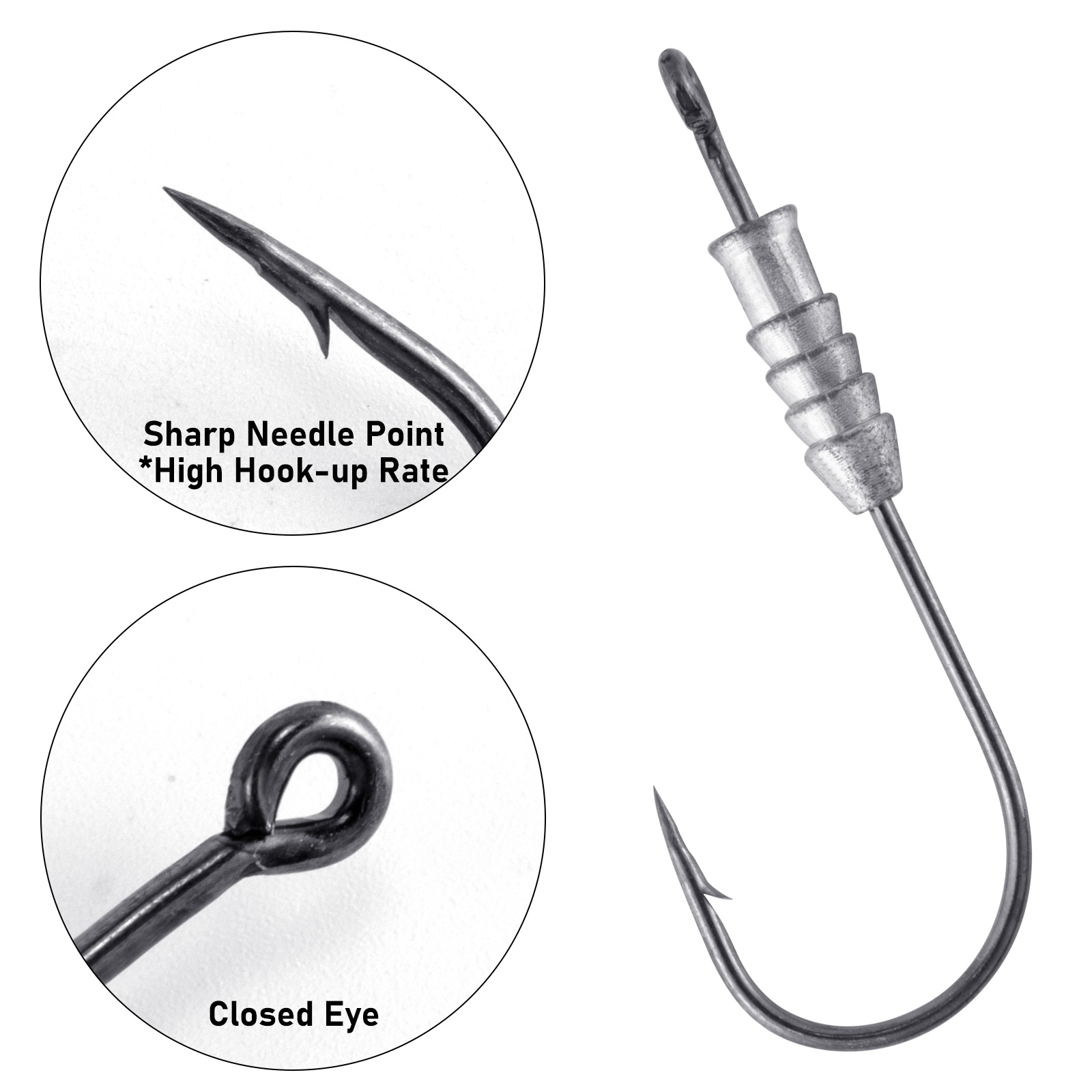 5/10pcs memancing kait cacing  - Fishing Hook Jig ulasan dan harga