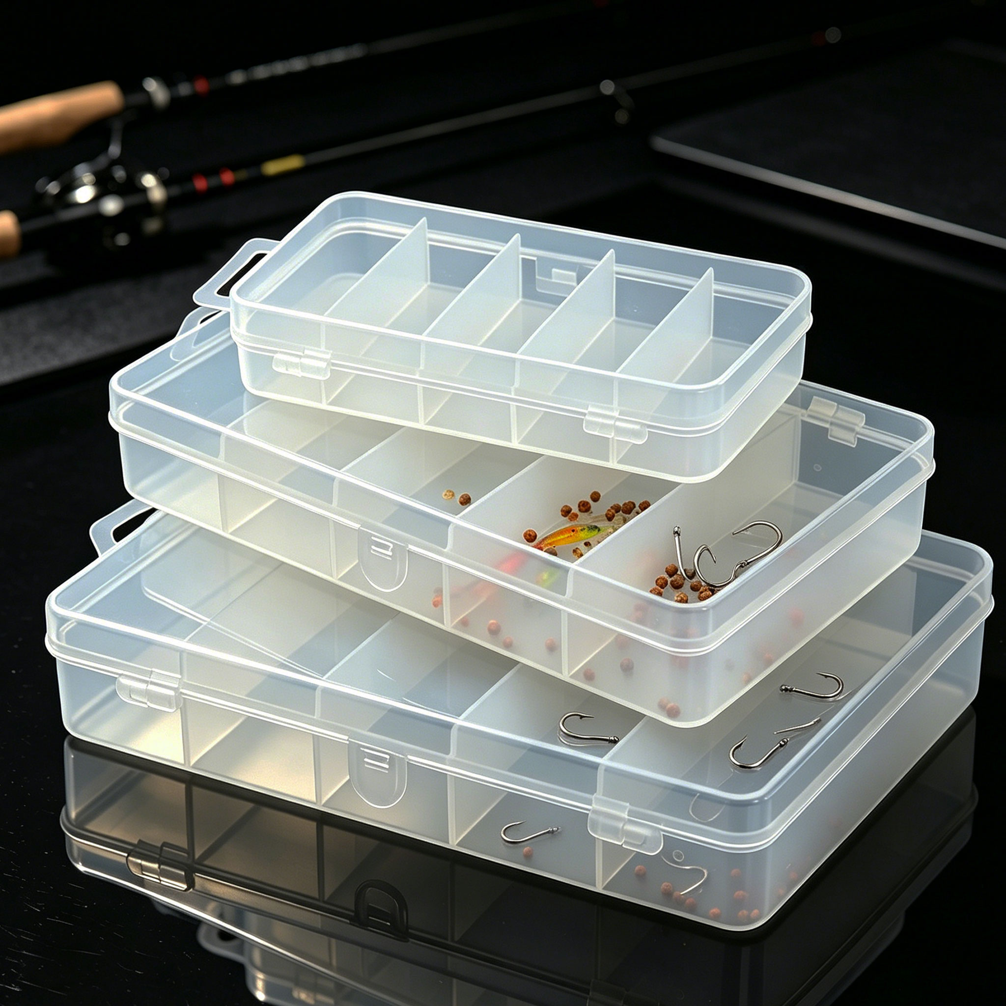 1/3 Buah 3 Ukuran Umpan Pancin - Fishing Hook Box ulasan dan harga