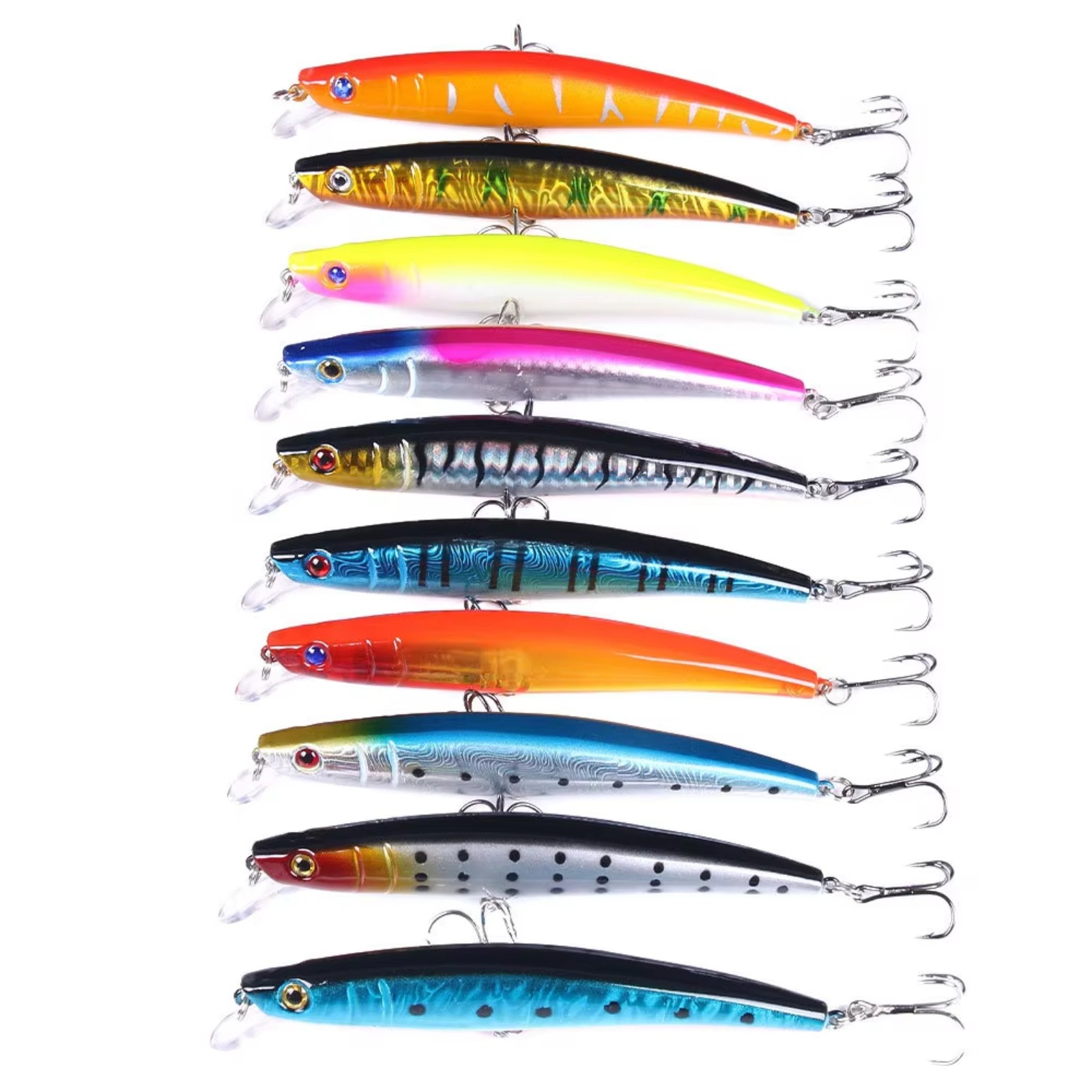 Umpan Pancing Minnow 110mm 13g - Fishing Hook Treble ulasan dan harga