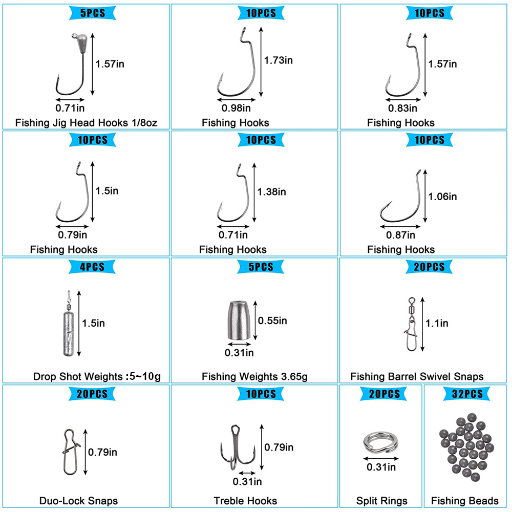 Kotak peralatan memancing 166  - Fishing Hook Jig ulasan dan harga