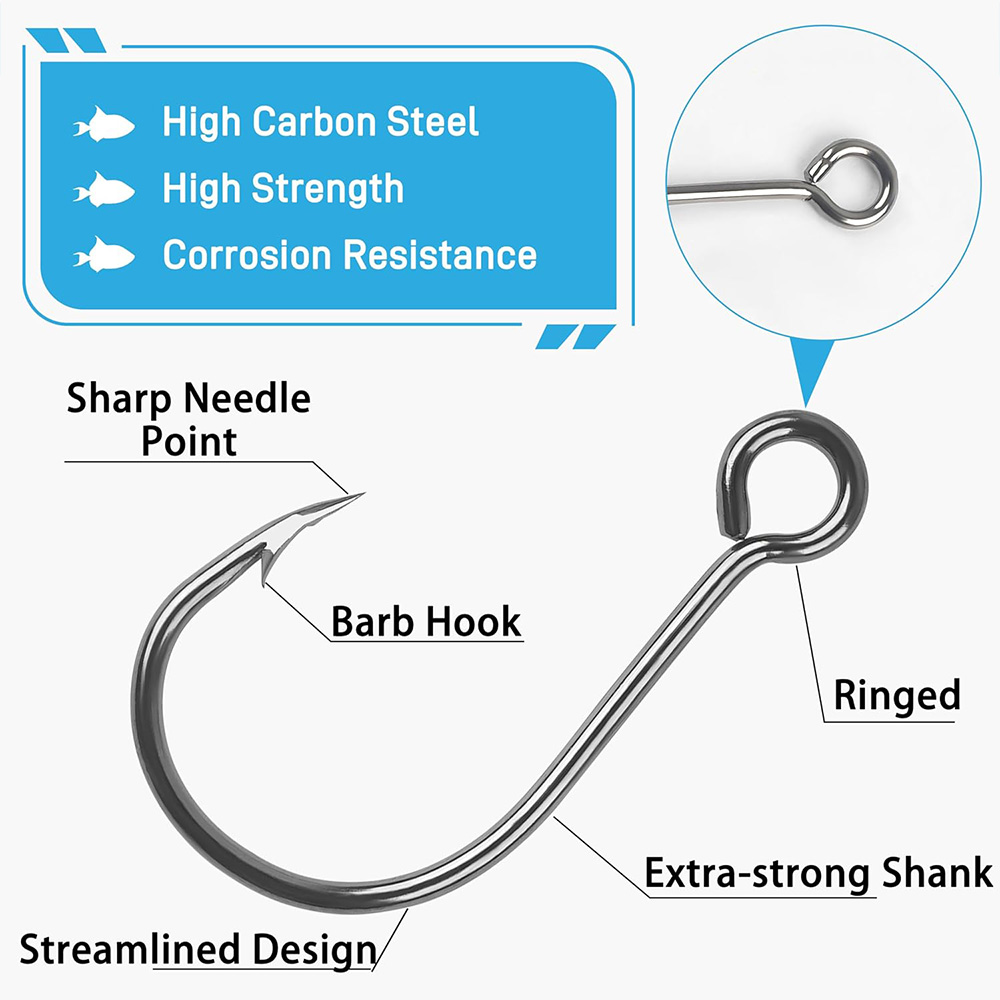 Kail Inline umpan pancing tung - Fishing Hook Circle ulasan dan harga