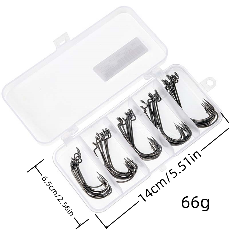 50Pcs/Kotak Kail Pancing Baja  - Fishing Hook Box ulasan dan harga