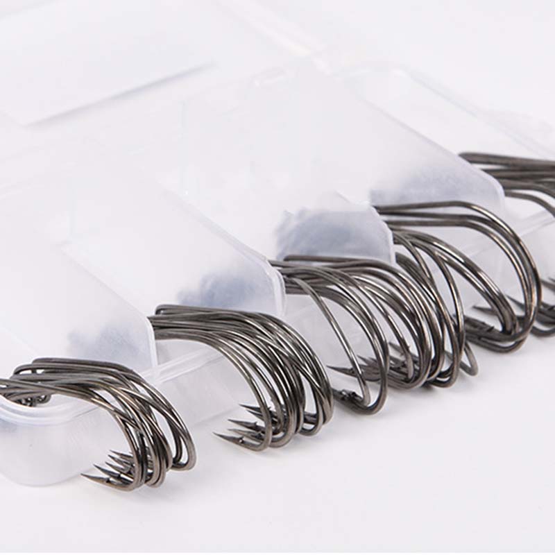 50Pcs/Kotak Kail Pancing Baja  - Fishing Hook Box ulasan dan harga