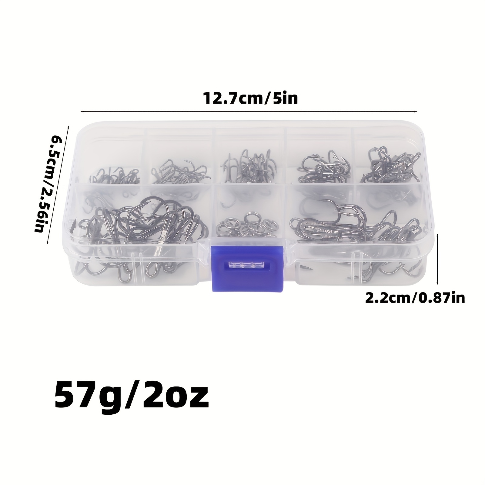 90pcs/set Kit kail tiga mata d - Fishing Hook Assortment ulasan dan harga